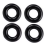 (Black) 4-Pack Delay Penis Ring - Enhances Erections 1