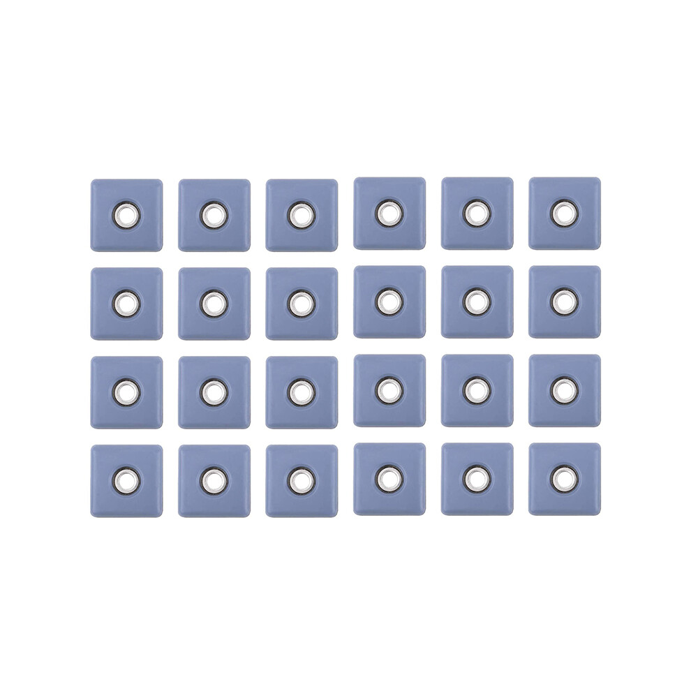 24Pcs 30Mm Square Chair Leg Protectors Furniture Glide Pads 4852221458827