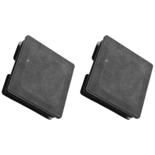 75mm x 75mm plast fyrkantiga lock rör rörinsatser ände 2 st
