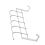 5 Hooks Over Door Home Bathroom Kitchen Rack Holder Shelf,Silver 3