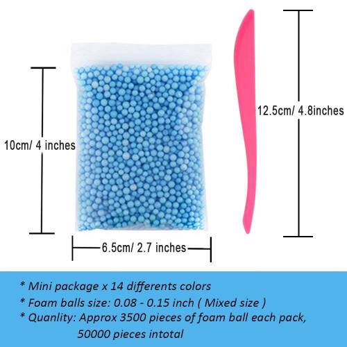 Set micro-polystyreen kralen (bevat geen slijm) 1