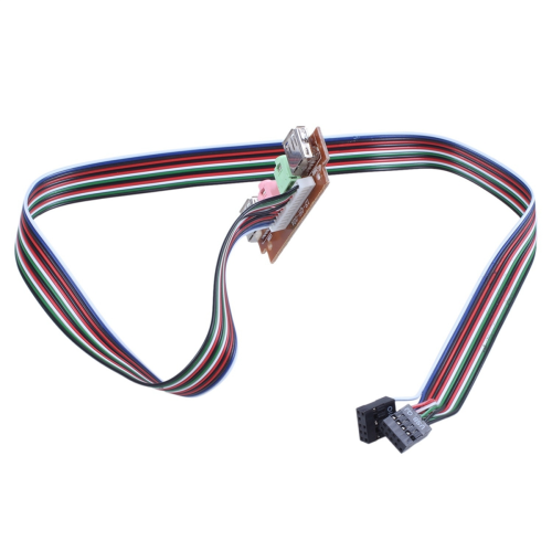 PC Computer USB Port Audio Headset Microphone Cable Support Front Panel 1