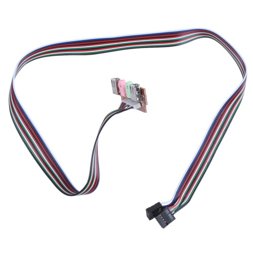 PC Computer USB Port Audio Headset Microphone Cable Support Front Panel 2