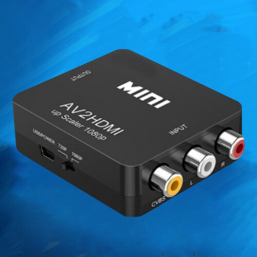 Adattatore convertitore da RCA a HDMI da AV a HDMI per TV/PC/PS3/STB/Xbox VHS 1