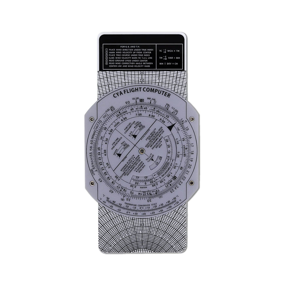 Computadora De Vuelo E6B Plotter De AviacióN Regla De CáLculo Circular-image