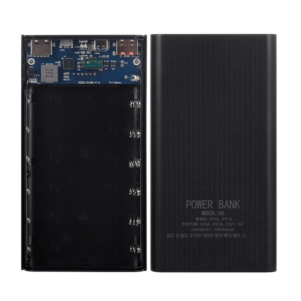 Photos - Other for Computer 18650 Battery Power Bank Box for 6X18650 Battery Powerbank Case(A)