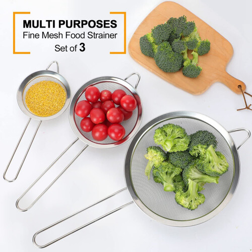 Sieve Tea Strainers, Sieves and Strainers, Kitchen Sieve, Fine Mesh 2
