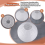 White Chinese/Japanese Paper Lantern/Lamp 8" Diameter 6