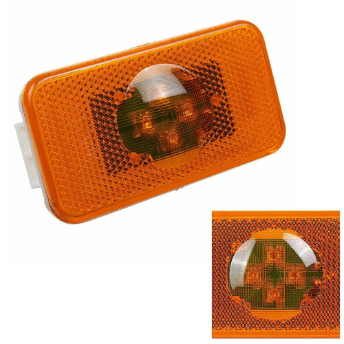 2 τεμάχια 24V φως LED πλευρικής σήμανσης αυτοκινήτου/φορτηγού Amber για φορτηγά FM/ 1