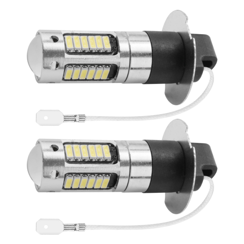 2 τεμάχια H3 εξαιρετικά φωτεινές λάμπες LED DRL για προστασία από ομίχλη 6000K λευκές 2