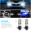 2 τεμάχια H3 εξαιρετικά φωτεινές λάμπες LED DRL για προστασία από ομίχλη 6000K λευκές 4