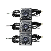 3 st 100 graders kameramodul USB manuell fokus, med 3 meter kabel