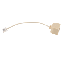 Telefoon RJ11 mannelijke lijn naar dubbele RJ11 vrouwelijke jack filter splitter adapter