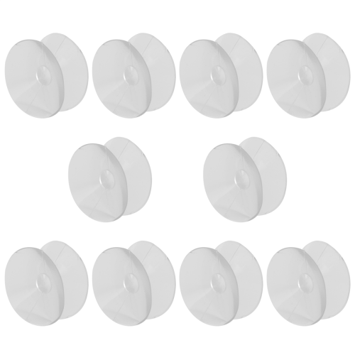 10 Pcs Double Sided Suction Cup - Sucker Pads for Glass, Plastic - 30Mm Width 1