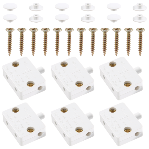 6Pcs Door Led Switch for Closet Light,Electrical Lamp Switches,White 2