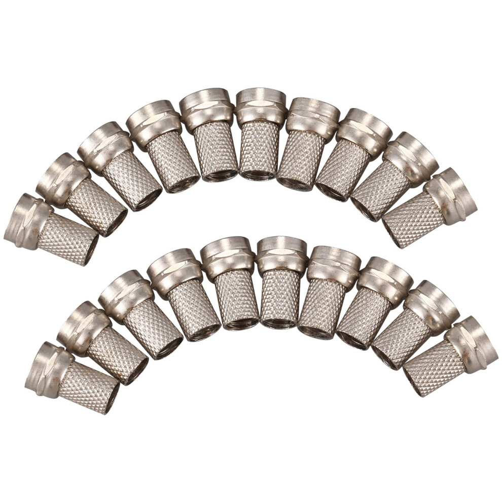 20Pcs Cctv Rg6 F-Type Twist-On Coax Coaxial Cable Rf Connector Male 4854121537046