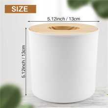 Wooden Cover Round Roll Paper Tissue Tube Household Removable Mini