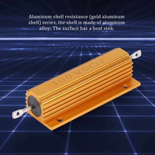 Guldbeklätt effektmotstånd 100W, 8 Ohm 8R 2