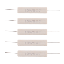 5 st trådlindade keramiska cementmotstånd 5 ohm 10 W watt 5 %