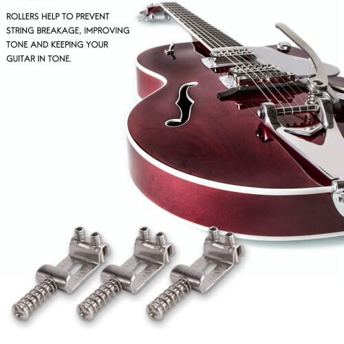 Σέλες γέφυρας κιθάρας Tremolo για ηλεκτρικό Strat Tele Ασημί 1