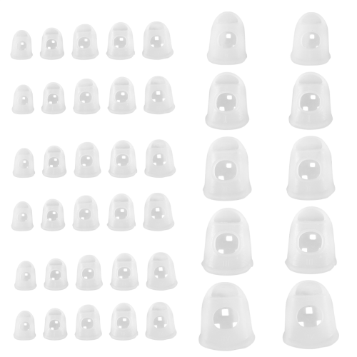 40 st fingertoppsskydd, 5 storlekar ukulele fingerskydd, för gitarr 2