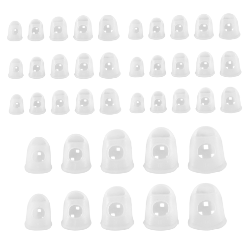 40 st fingertoppsskydd, 5 storlekar ukulele fingerskydd, för gitarr 1