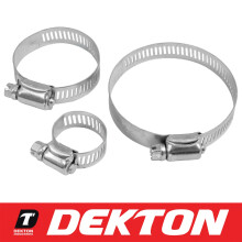 Dekton 15pc Hose Pipe Jubilee Clip Set Clamp Stainless Steel 16mm 20mm 25mm
