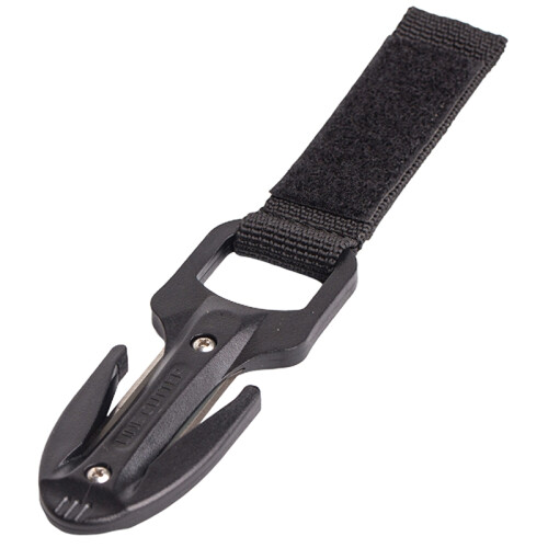 Taglierina subacquea con lame extra per sport escursionistici, nero