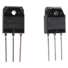 2 kiseltransistorer - D 1047 + B 817, 200 V, 12 A