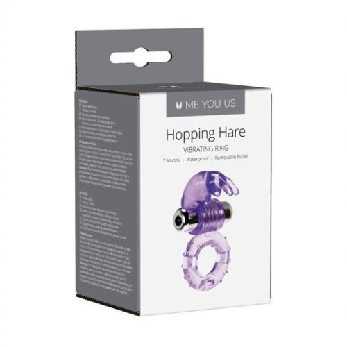 Me You Us Hopping Hare Cock Ring Purple 2