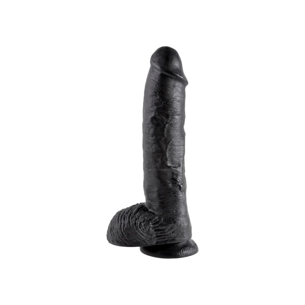 King Cock Ultra Realistic Suction Cup Dildo With Balls 10 Inch