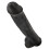 GODE REALISTICO BOURSES 38 CM NERO - KING COCK di PIPEDREAM 4