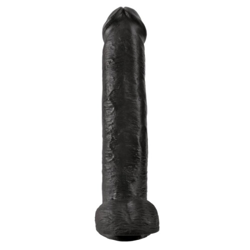 GODE REALISTICO BOURSES 38 CM NERO - KING COCK di PIPEDREAM 2