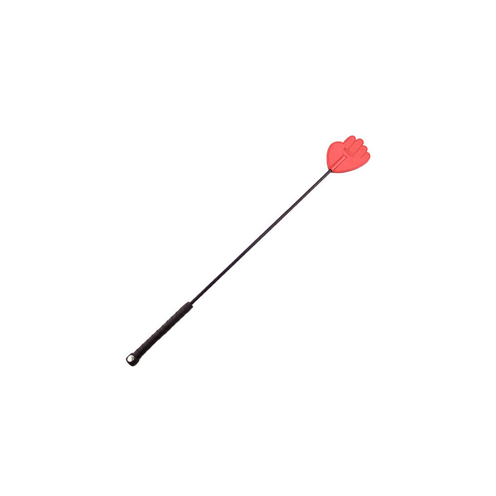 Rouge Garments Red Hand Riding Crop