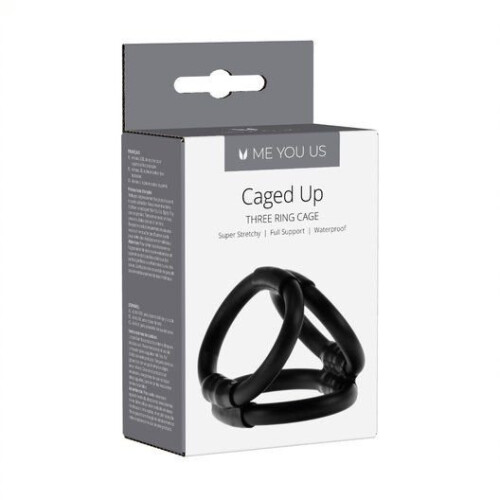 Me You Us Caged Up Cock Cage Black 2