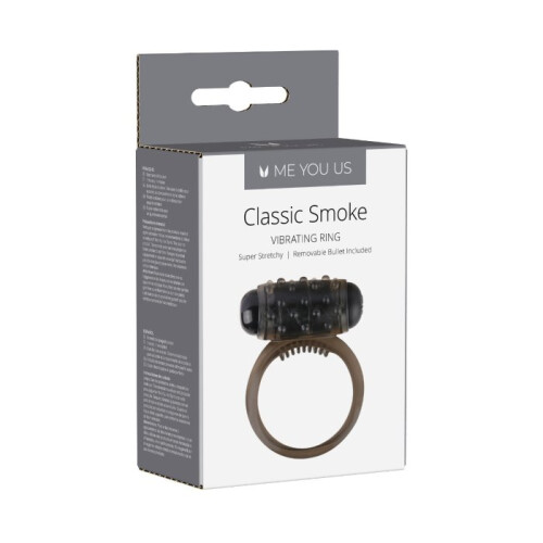 Me You Us Classic Smoke Vibrating Waterproof Cock Ring 2