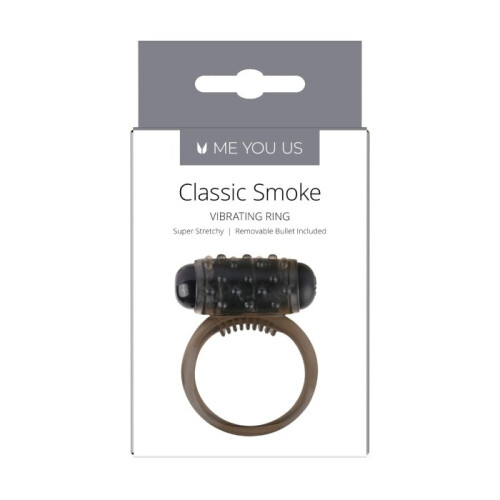 Me You Us Classic Smoke Vibrating Waterproof Cock Ring 1