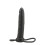 What A Man Black Strap On Double Penetrator 6 Inch 1