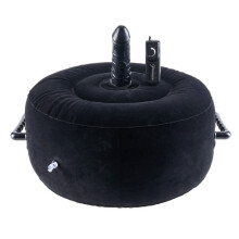 Cojín Inflable - PIPEDREAM - Asiento Caliente - Negro - Vibrador - Control Remoto