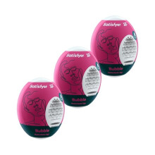 Masturbatori - Satisfyer - Egg Bubble - Confezione da 3 - TPE Idro-Attivo - Uso singolo