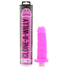 Clone A Willy Kit GlowintheDark Pink Fosforescerende Penis Kloningssæt