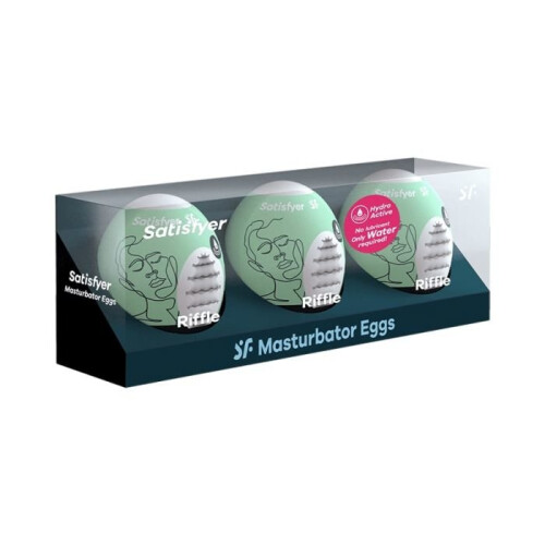 Satisfyer Masturbator Egg 3 Set Riffle - Male Stroker Sex Toy for Men 1