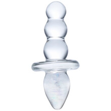 Glas Titus Beaded Dual-Ended Glass Butt Plug 4.5 Inch