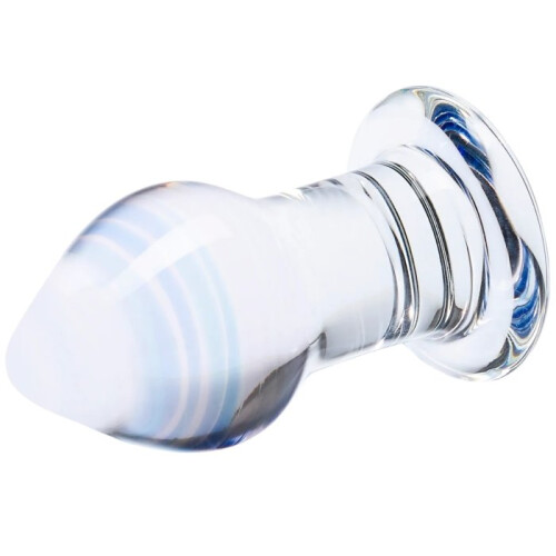 Glas Amethyst Rain Glass Butt Plug 3.25 Inch 1