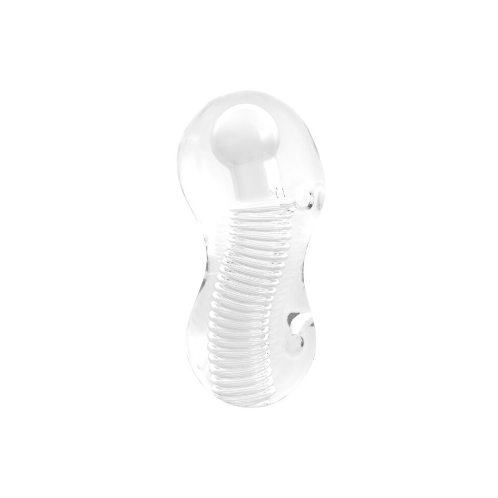 Me You Us Wave Sucker Clear Ribbed Textured Male Masturbator Stroker Blowjob JOI - Image 4
