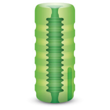 Zolo Backdoor Squeezable Vibrating Stroker Vibrating Stroker Green Os