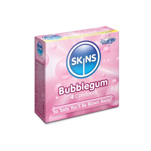 Skins Skins Condoms Bubblegum 4 Pack 1