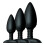 Nexus Nexus Butt Plug Trio Black Assorted 1