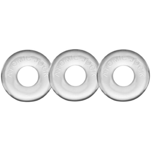 Oxballs Ringer Stretchy Cock Ring Set Clear (3 Pack) 2