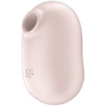 SATISFYER - STIMULATEUR ET VIBRATEUR DOUBLE AIR PULSE PRO TO GO 2 BEIGE